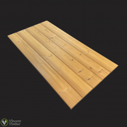16mm x 86mm Thermowood Vertical Matchboard Cladding.